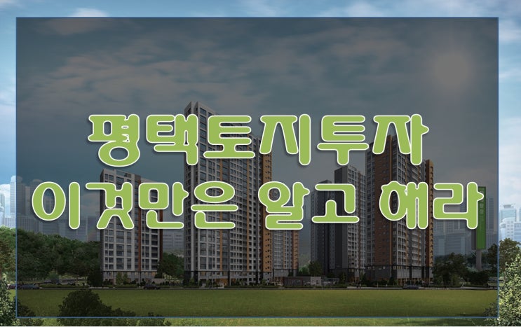 평택토지매매 제발 좀 알고 하세요..........