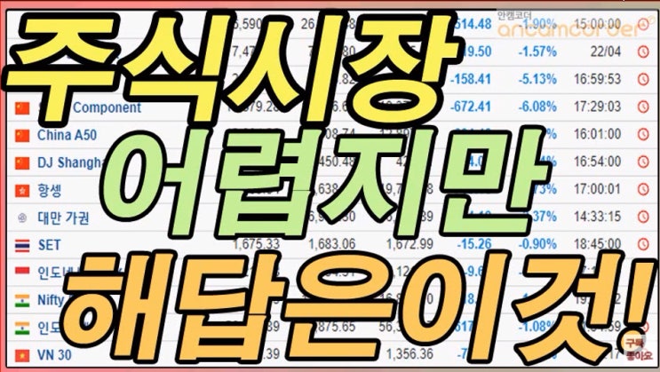  어려운 주식시장 해답은 이것(코스피, 코스닥, 나스닥, 다우, 상해종합) - 2만원으로평생주식투자끝내기, 평생무료주식투자