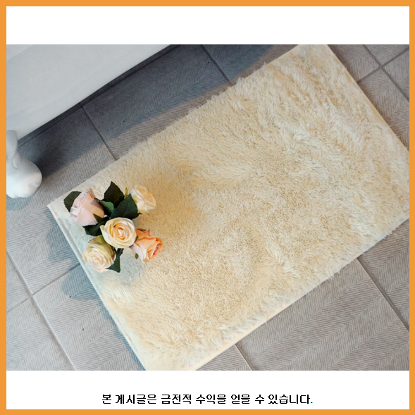 한일카페트 터치미 극세사 원형카페트 + 발매트 랜덤 , 아이보리 (00e62197-0bb3)