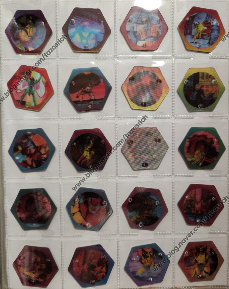  1996 WINTER'S CHOCOLATE X-MEN Tazos complete collection of 50/50