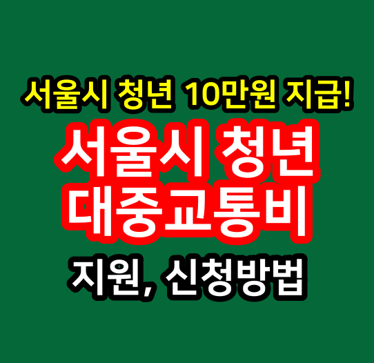  서울시 청년 대중교통비 지원, 신청 방법
