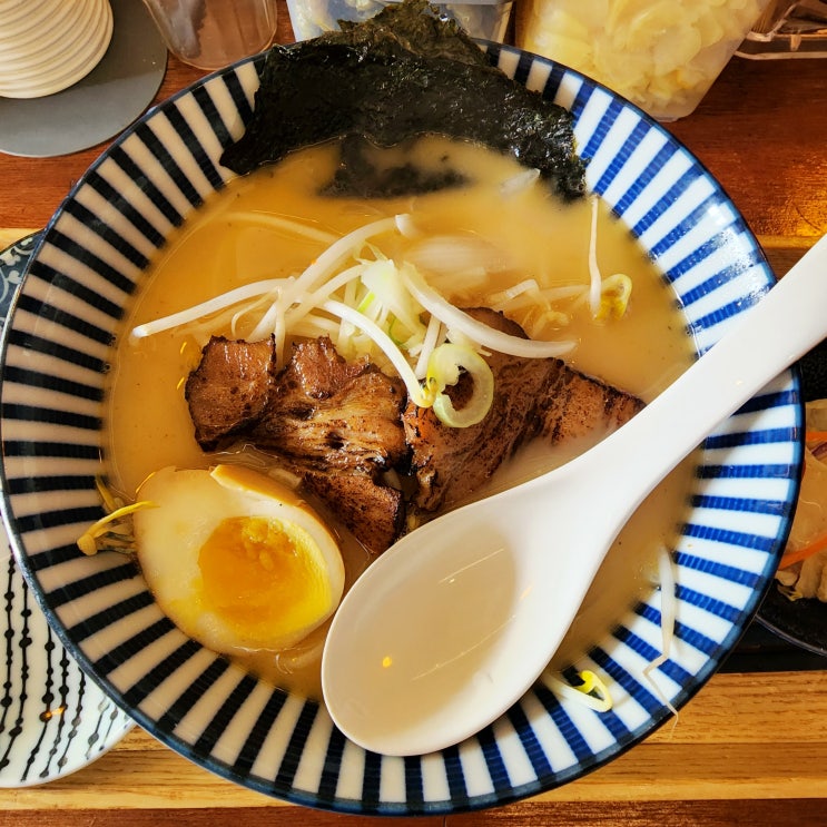  [강동구 명일동, 명일역] 나만 몰랐던 명일동 라멘 맛집, 사골베이스 국물 원라멘(+마제소바, 원라멘)