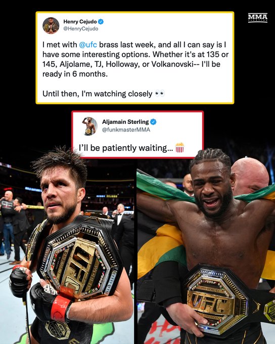 헨리 세후도: UFC 간부들과 논의 결과...알절름, TJ, 할로웨이, 볼카노프스키가 옵션 등 MMA 뉴스 헨리 세후도: UFC 간부들과 논의 결과...알절름, TJ, 할로웨이, 볼카노프스키가 옵션 등 MMA 뉴스