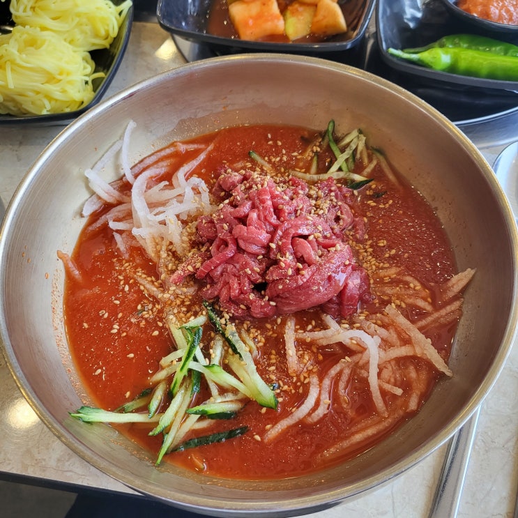  경주 보문 맛집 : 시원한 한우물회 맛집 우마왕