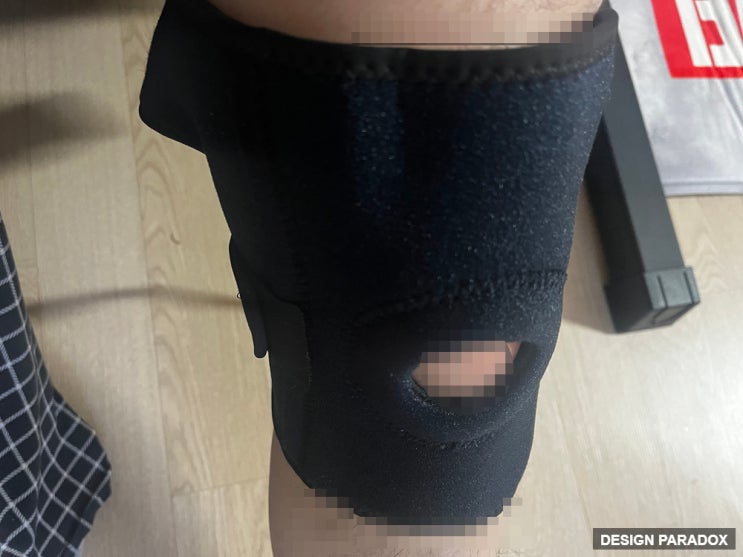  무릎 통증때문에 산 다이소 무릎 보호대
