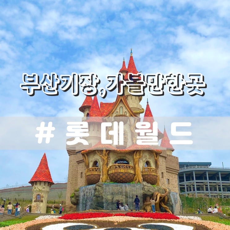  부산기장 롯데월드 후기/ 놀이기구 주말대기시간