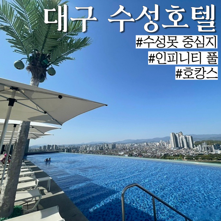  대구 수성못 호텔:대구 시내가 보이는 멋진 인피니티풀이 있는 "호텔 수성" (인피니티풀 낮,밤,조식 후기)