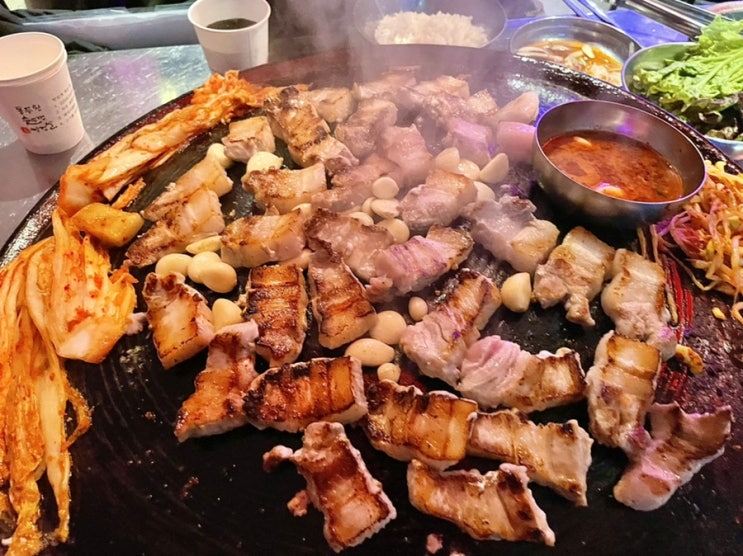  합정 삼겹살 가심비최고다 동두천솥두껑삼겹살