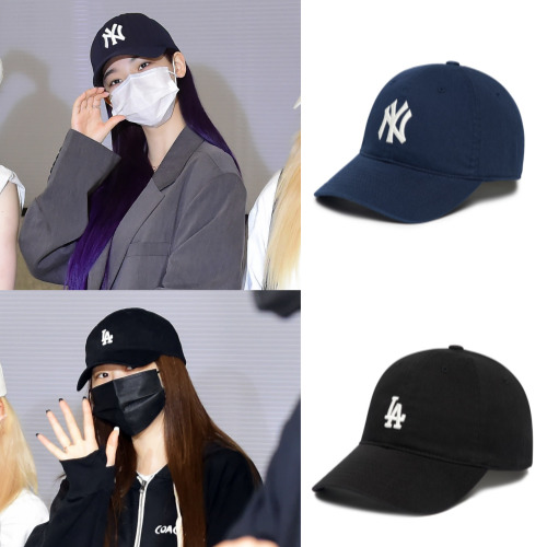  에스파, 코첼라 페스티벌 귀국 공항 패션 : MLB 볼캡, 티셔츠 여자연예인 공항 패션, #여자볼캡모자추천