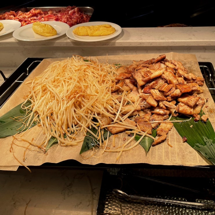  송도 쉐라톤 피스트 삼겹살과 소주가 나오는 조식뷔페