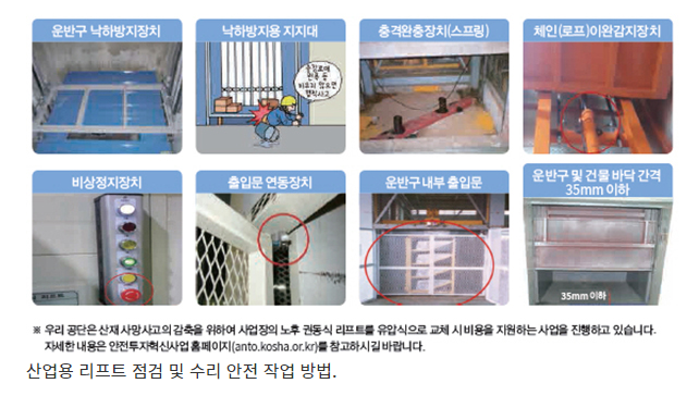 산업용 리프트 사용사업장 등 1500곳 일제 안전점검_고용노동부 산업용 리프트 사용사업장 등 1500곳 일제 안전점검_고용노동부