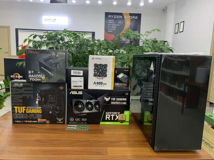  목포 컴퓨터 제작, 라이젠 5600x , RTX 3060Ti RGB 없는 게이밍 컴퓨터