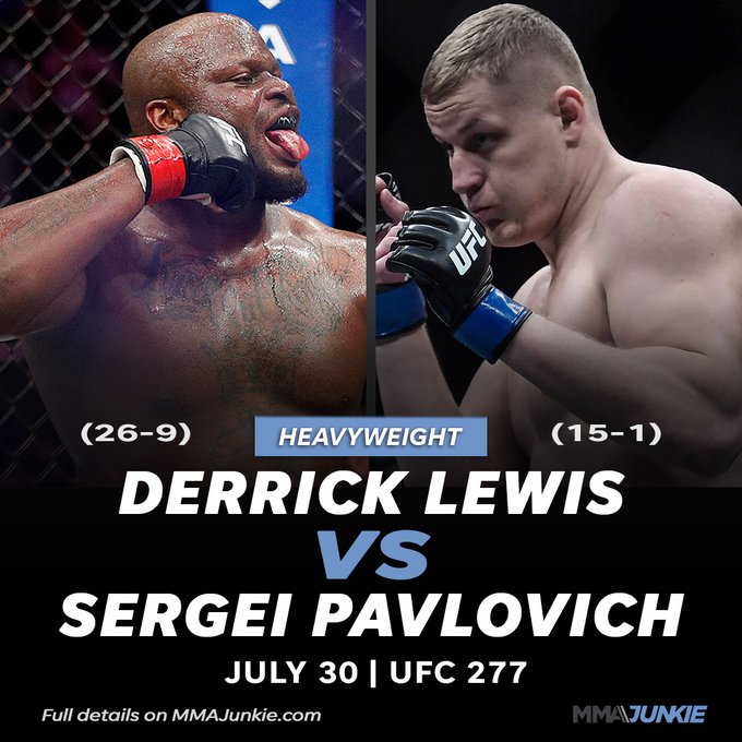 UFC 277 데릭 루이스 vs 세르게이 파블로비치 7월 31일/스티븐 톰슨, 디아즈 형제 콜아웃 등 MMA 뉴스 UFC 277 데릭 루이스 vs 세르게이 파블로비치 7월 31일/스티븐 톰슨, 디아즈 형제 콜아웃 등 MMA 뉴스
