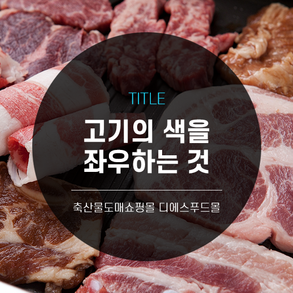 [디푸의 고기정보]고기의 색을 좌우하는 것은?