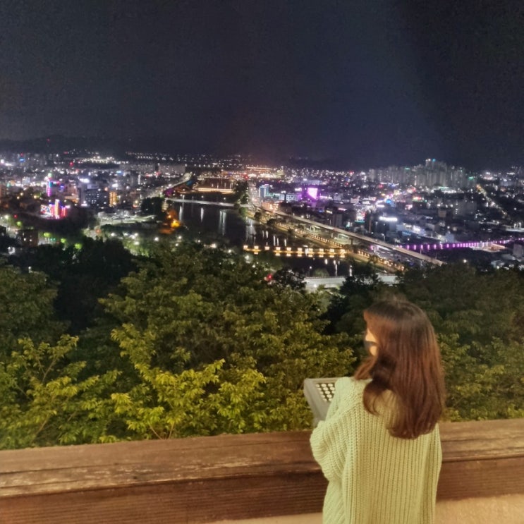  순천빵집 여행 먹거리 순천 야경 명소 죽도봉 팔각정에서 즐겨봤어요