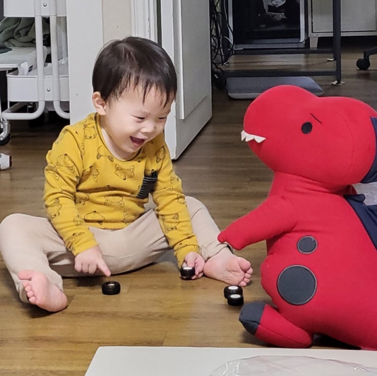  돌아기 미아방지 은목걸이 (feat.공룡)
