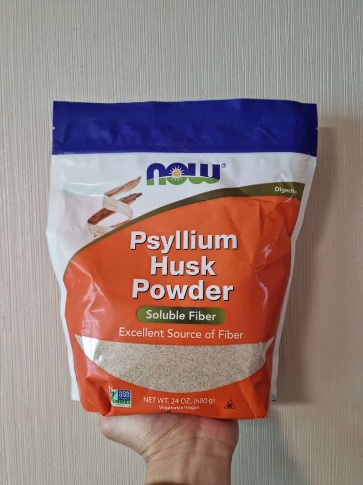 [리뷰] 섬유소 보충제 - NOW Psyllium Husk Powder (나우푸드 차전자피 분말)