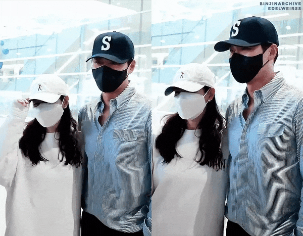  현빈 손예진 신혼여행 마치고 귀국, 바람직한 키차이·덩치차이