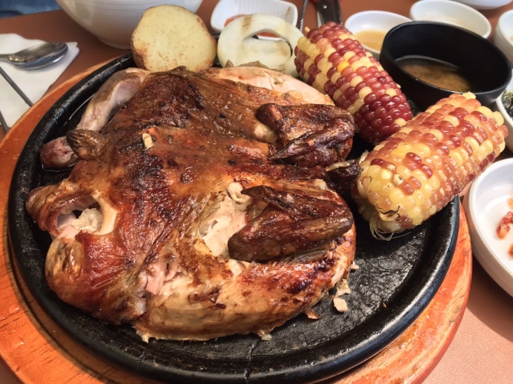  [의왕/맛집] 가족들과 참나무 장작 통닭구이 냠냠 백운호수 '도래샘'