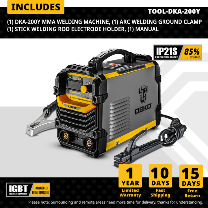 XB DEKO 데코 DC 인버터 아크 용접기 220V IGBT MMA 200 Amp 경량 XB DEKO 데코 DC 인버터 아크 용접기 220V IGBT MMA 200 Amp 경량