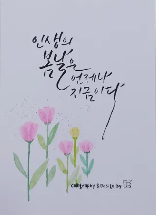 문화생활 8-1. 나의 수채 캘리 습작(4월)