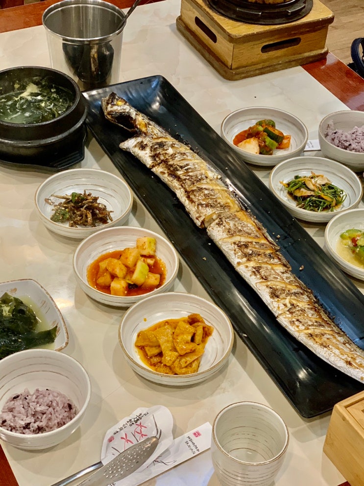  송도갈치맛집 / 제주뚝배기, 통갈치구이와 성게미역국이 맛있었던 한식집