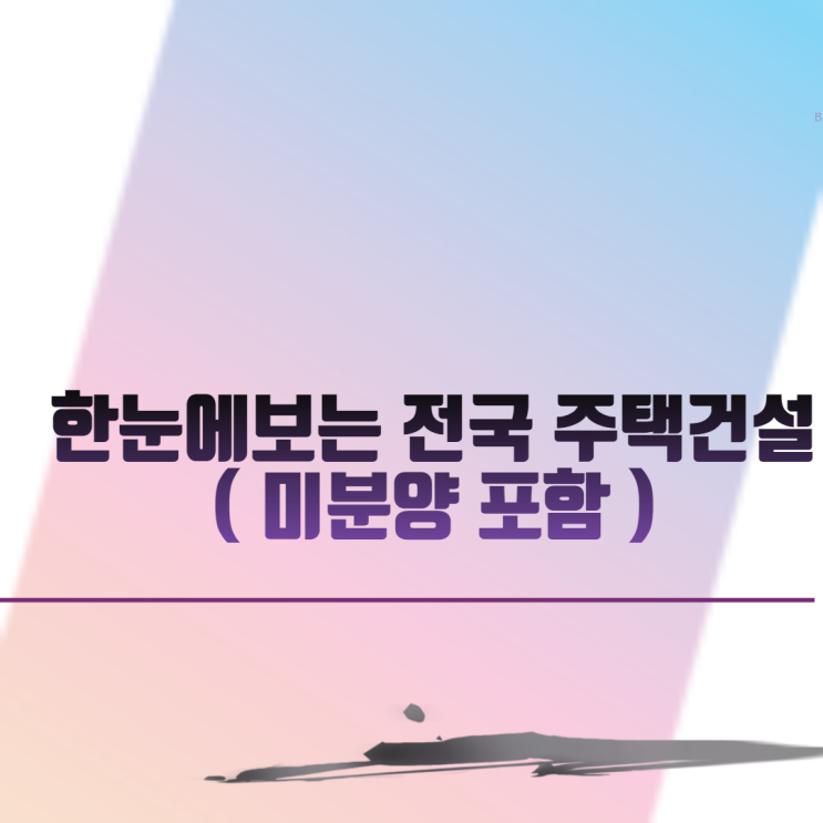  한눈에보는 전국 주택건설( 미분양 포함 )
