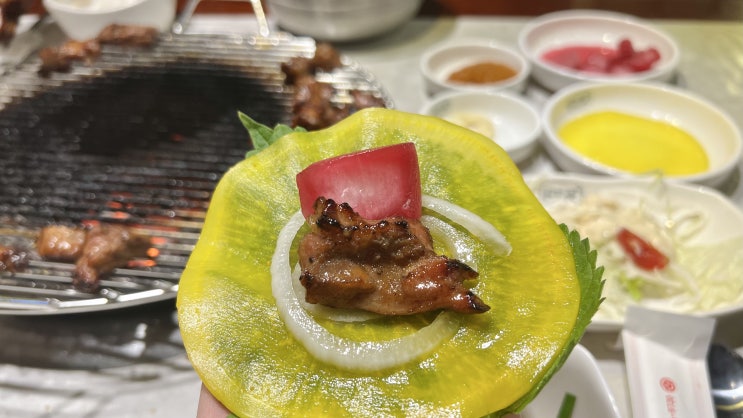  봉담맛집 :: 큐브스테이크같은 수제돼지갈비 전문점, 갈비꽃 봉담점