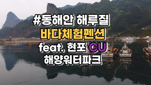  동해안 해루질 울릉도숙소, 바다체험펜션