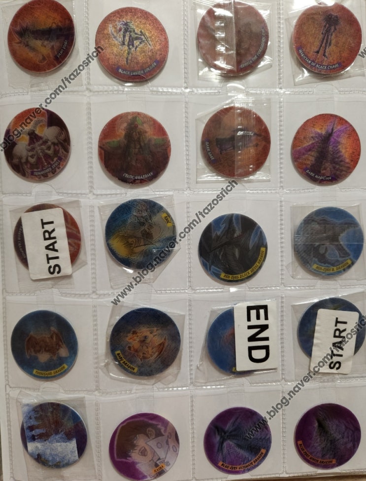  2001 WALKERS YU-GI-OH Tazos complete collection of 35/35
