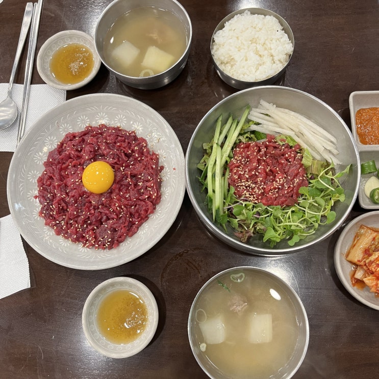  광장시장맛집 종로5가육회맛집 부촌육회
