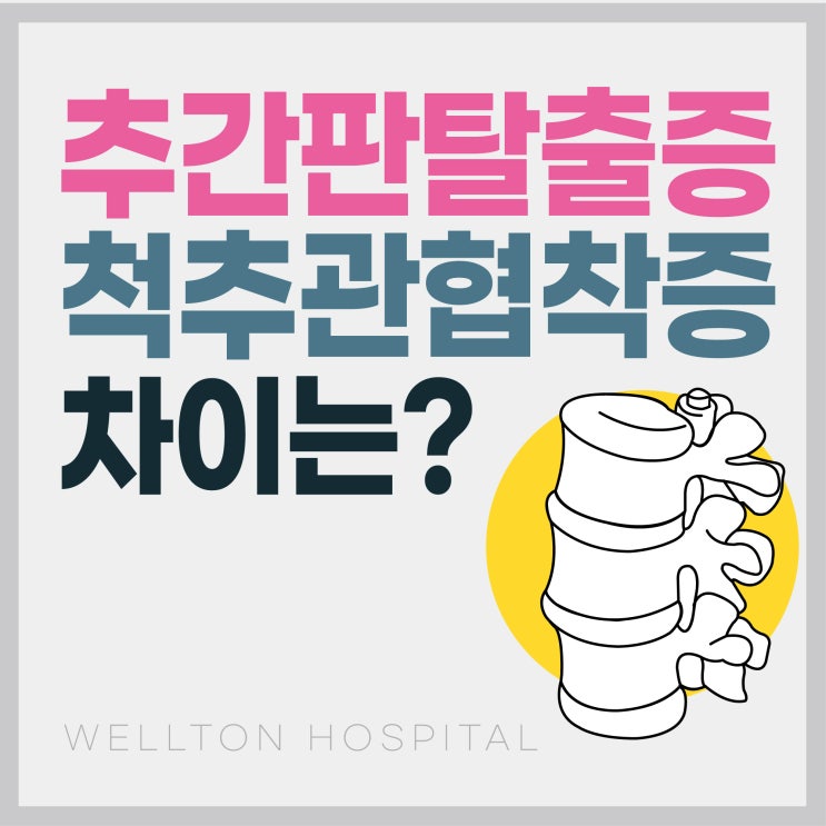  강서신경외과 허리디스크와 척추관협착증 차이가 뭘까