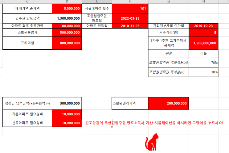  원조합원이 보유한 1+1조합원입주권 양도세는 어떻게 해요?