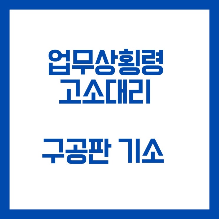  업무상횡령 고소대리 구공판기소 사례