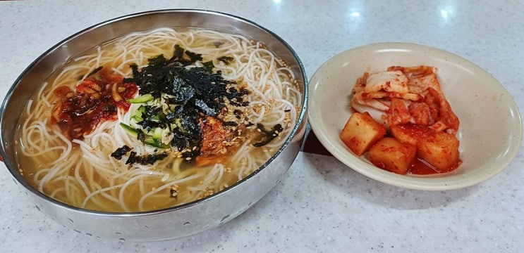 강릉 중앙시장 가성비 좋은 현지인 잔치국수 맛집 이화국수