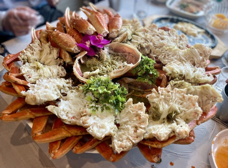 창원 대게수산 룸에서 박달대게 회식했어요 창원 대게수산 룸에서 박달대게 회식했어요