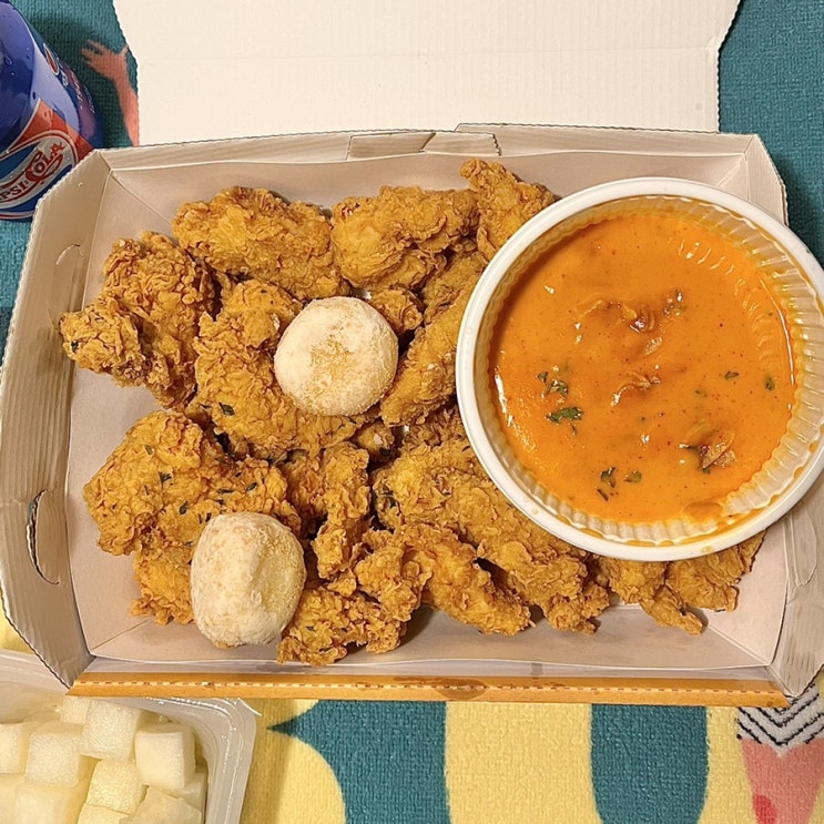  당치땡 광안점 로제퐁듀 순살 치킨 추천