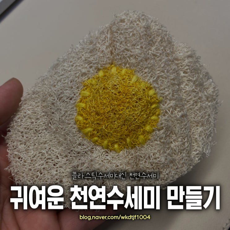  환경교육용 교구로도 좋은 천연 수세미 만들기 키트, 초록별상점