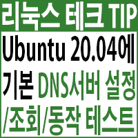 Ubuntu 20.04 LTS에 기본 DNS 서버 설정/조회/동작 테스트하기