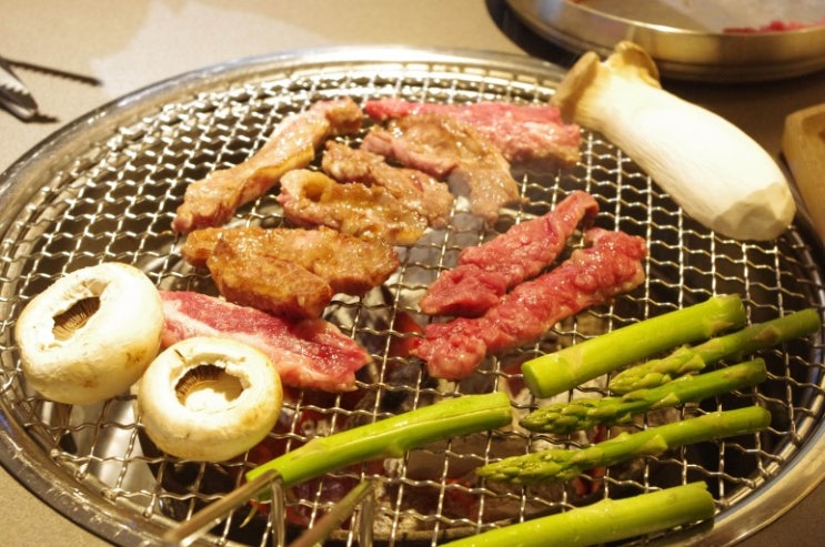 양재역 고기집 "국고집" 도곡동 찐맛집 : 소 생갈비살, 아스파라거스+버섯구이, 양지국밥
