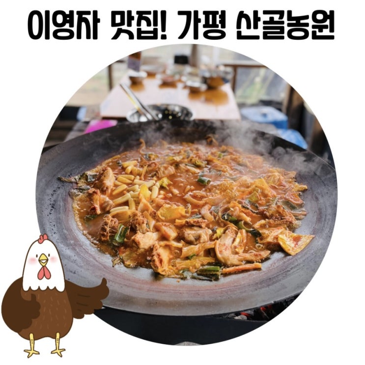 [가평 맛집] 이영자 맛집 추천 솥뚜껑 닭볶음탕 맛집 '산골농원'