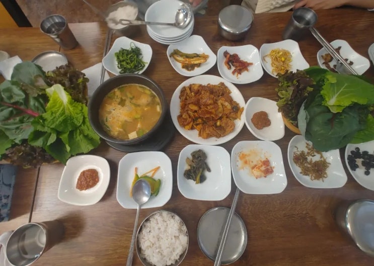  백두산가든- 신선한 쌈채소가 맛있는 문경시 쌈밥 맛집