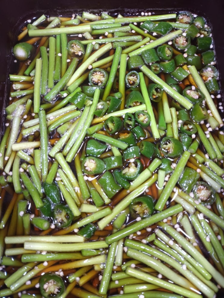  마늘종 장아찌 담그는 법 마늘종 장아찌