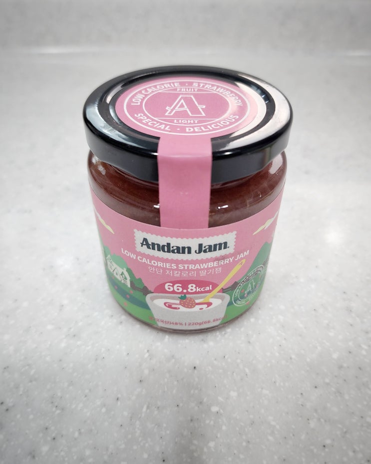  한 병에 66.8kcal! 안단 저칼로리 딸기잼 Andan Jam