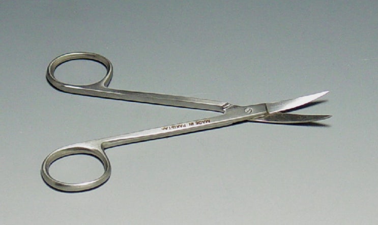 미세가위 Iris Scissors 11cm Curved HC.13-532