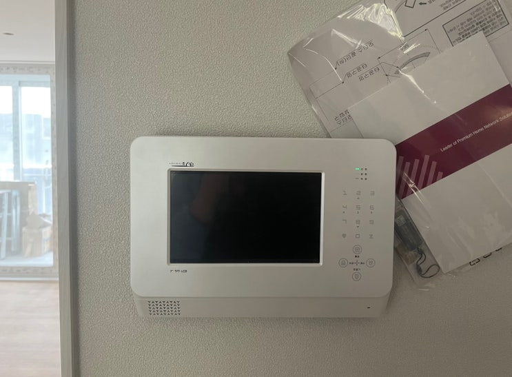  용인 수지구 풍덕천동 신정마을극동임광아파트 링스 비디오폰 LAX-70AV 설치 후기