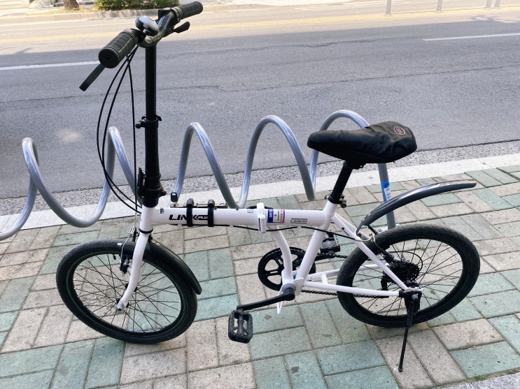 여성용 자전거 추천- 내 돈 내산) 삼천리 링크 자전거 도시에서 편하게 탈수 있는 예쁜 접이식 자전거