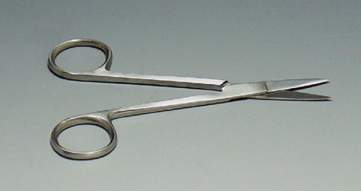미세가위 Iris Scissors 11cm Straight HC.13-530