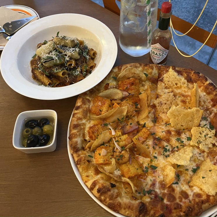  대구 삼덕동 신상 맛집 '프루브 피자' 가오픈 :: 옥수수피자와 라구파스타