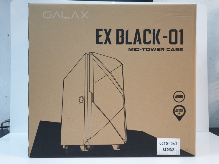  갤럭시 신상케이스 "GALAX EX BLACK-01 ARGB 메쉬 강화유리 (블랙) 리뷰~!